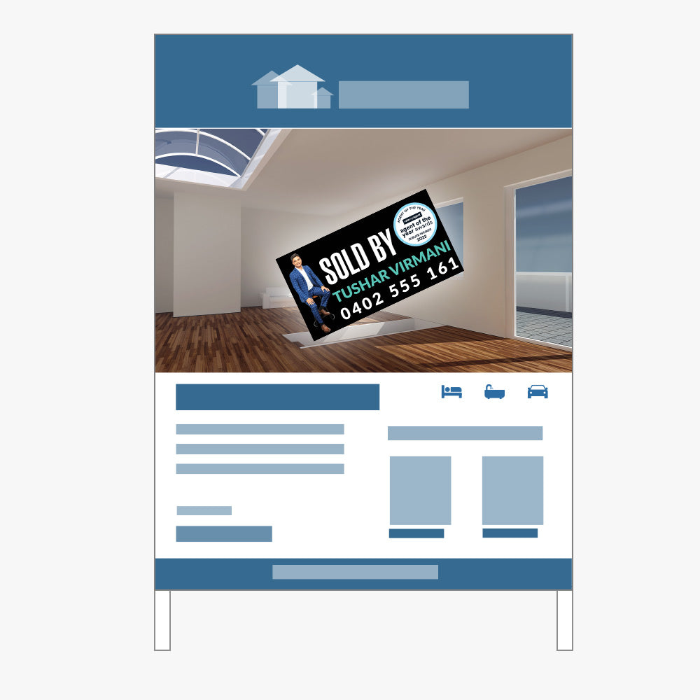 Custom Sold by Sticker (Rectangle) - Your Property Expert