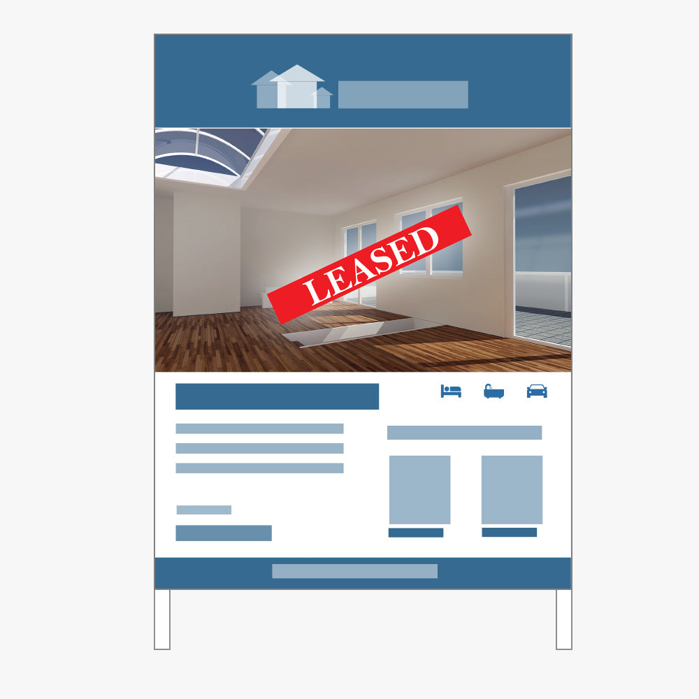 Leased Stickers - First National (Rectangle) - Slim