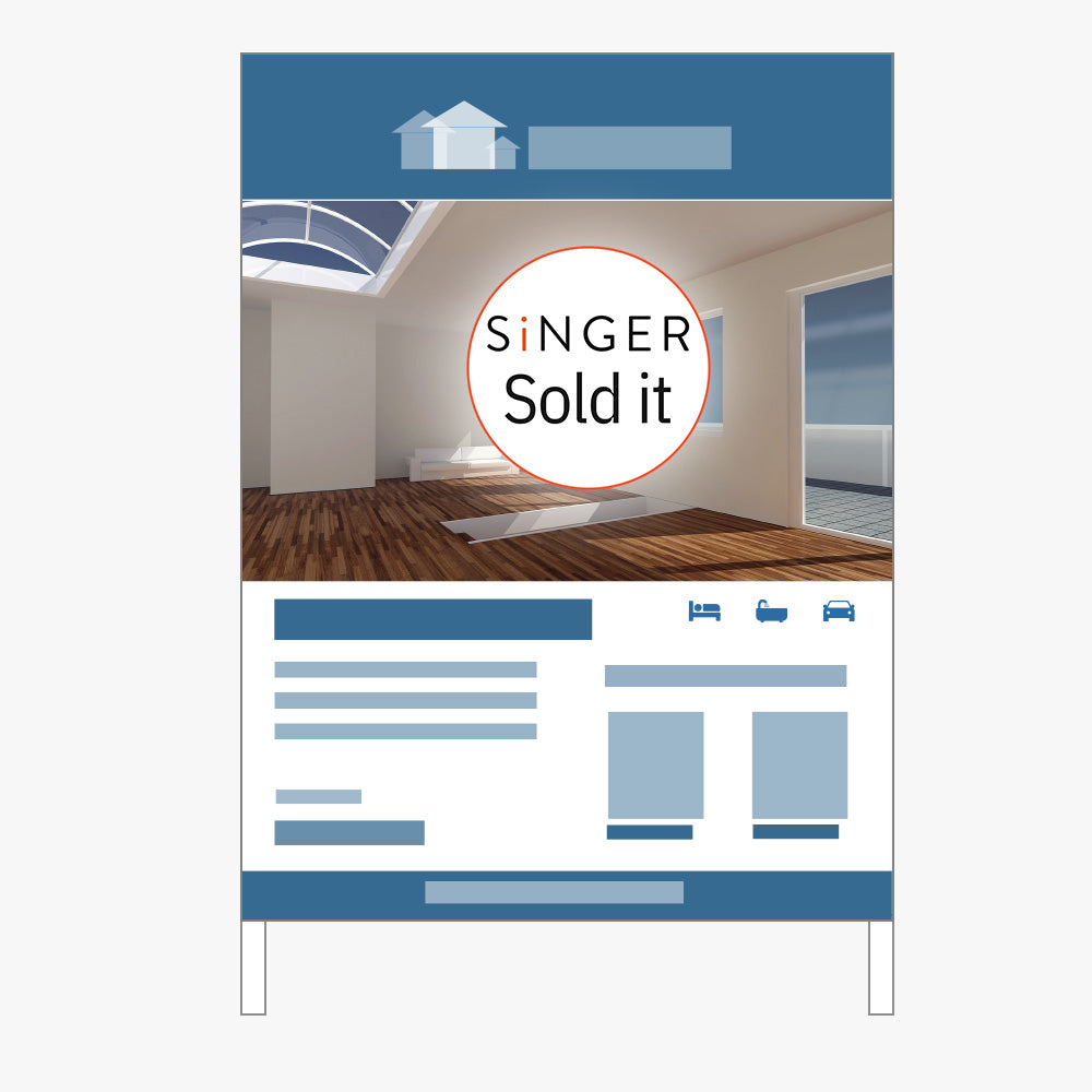 Sold Sticker (Round) - Singer Residential