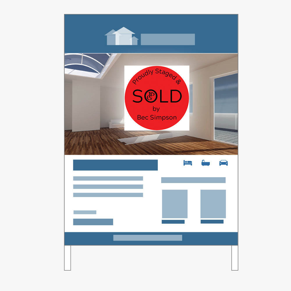 SOLD Sticker Sticker (Round)- Bec Simpson - PPG Property group