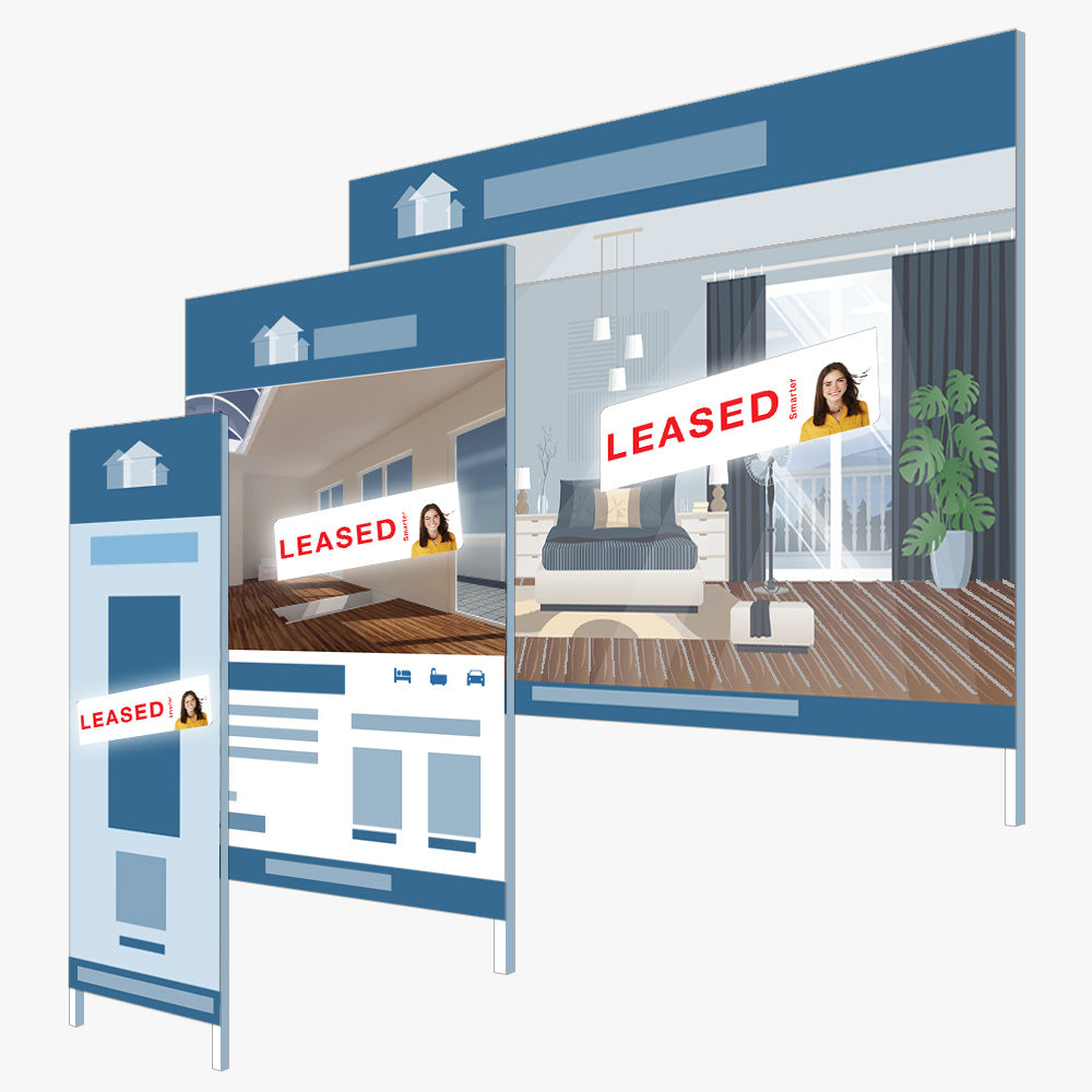 Leased Sticker With Agent Photo (Rectangle) - PRD