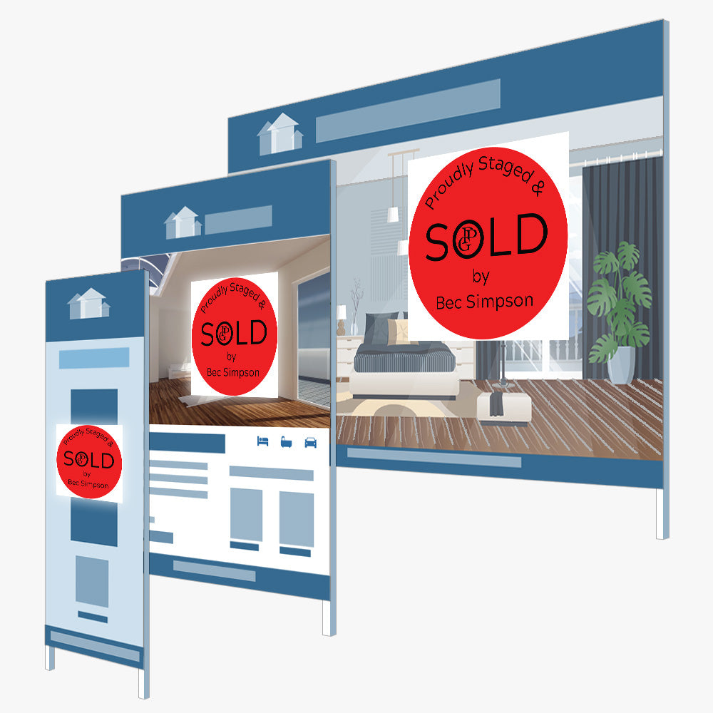 SOLD Sticker Sticker (Round)- Bec Simpson - PPG Property group