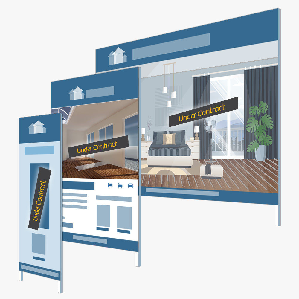 Under Contract Sticker (Rectangle) - Raine & Horne - Slim