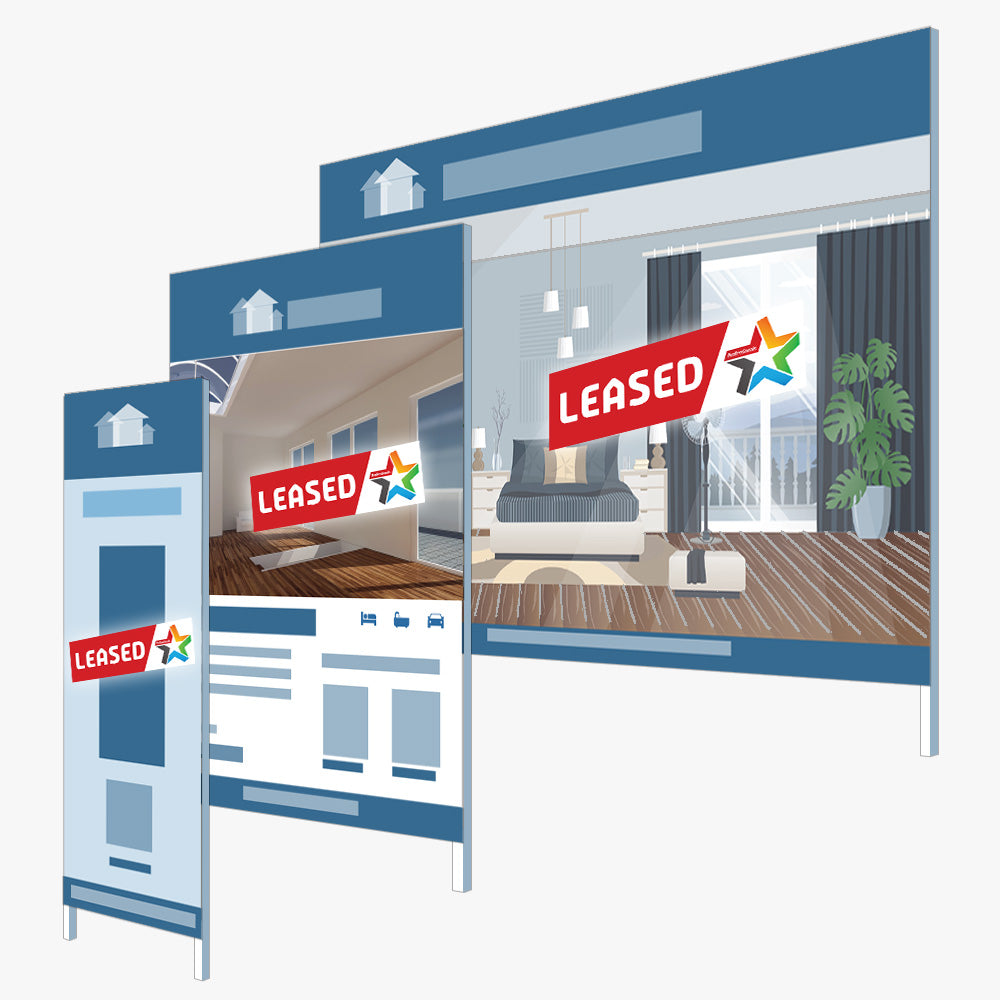 Leased Sticker with Logo (Rectangle) - Professionals