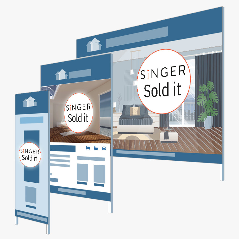 Sold Sticker (Round) - Singer Residential