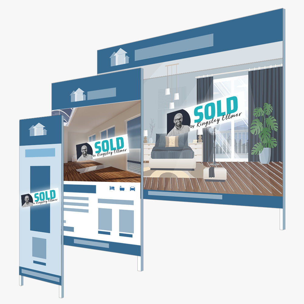 SOLD by Kingsley Ellmer Sticker (Rectangle) - Aura Property