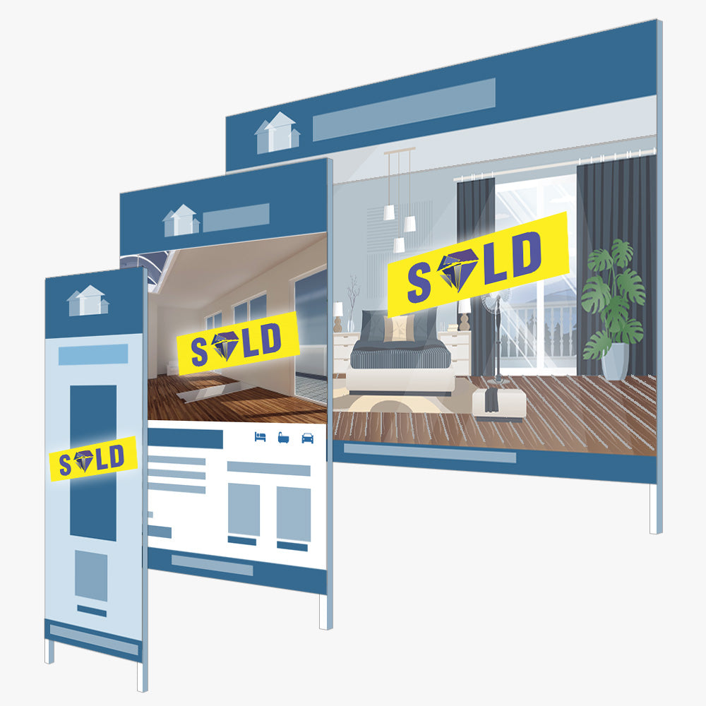 Sold Sticker (Rectangle) - Sapphire Real Estate