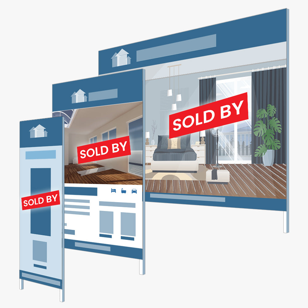 Sold by Sticker (Rectangle) - LJ Hooker