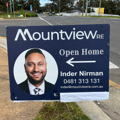 real estate pointer signs