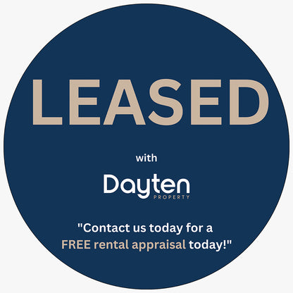 LEASED Sticker (Round)- Dayten Property: design artwork