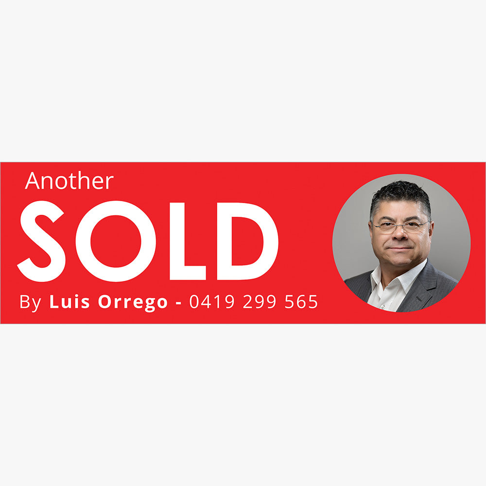 ANOTHER SOLD Sticker (Rectangle) - First National - Luis Orrego