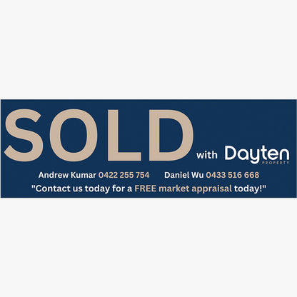 SOLD Sticker (Rectangle) - Dayten Property: design artwork