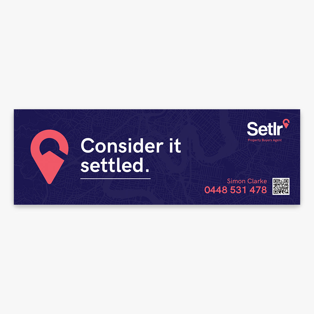 Consider it settled  Sticker (Rectangle) - Setlr