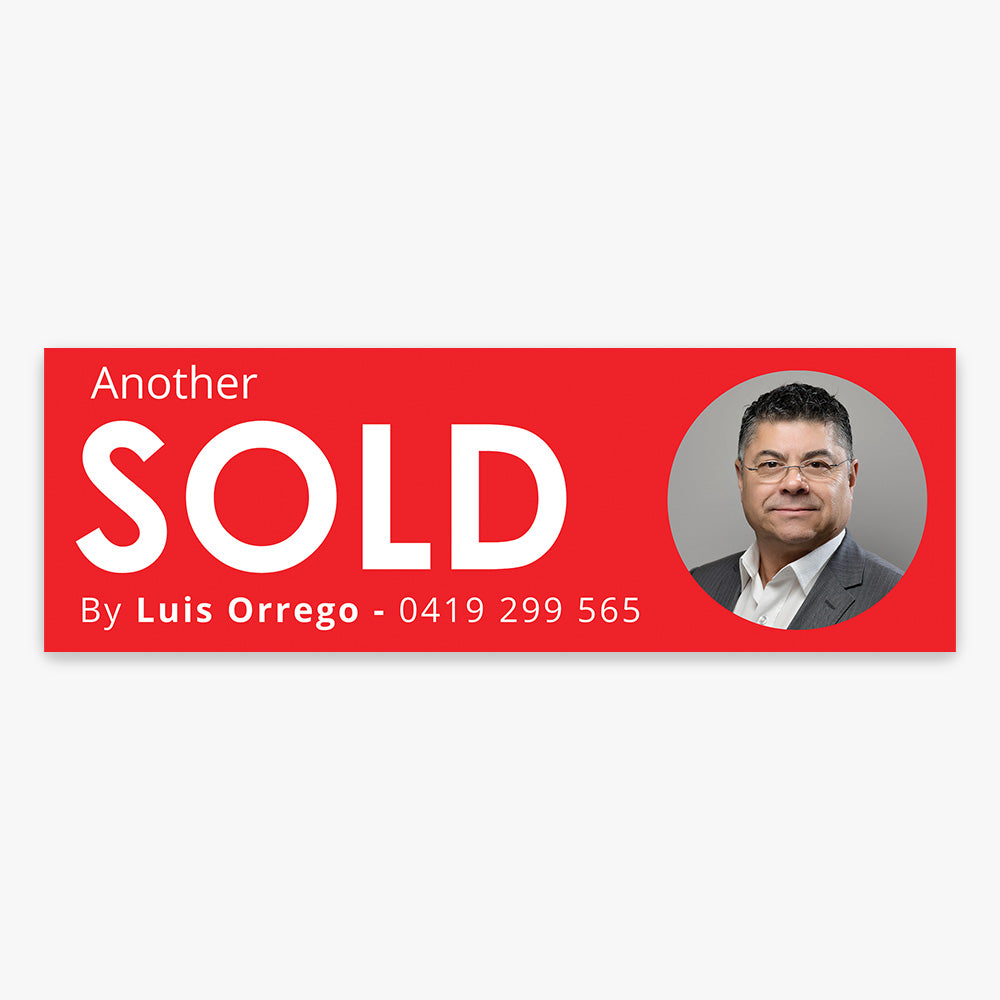 ANOTHER SOLD Sticker (Rectangle) - First National - Luis Orrego