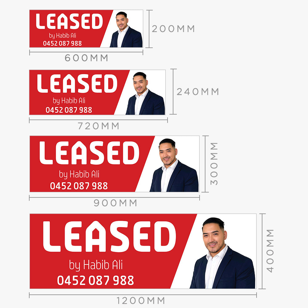 LEASED Sticker (Rectangle) - Professionals North West Real Estate