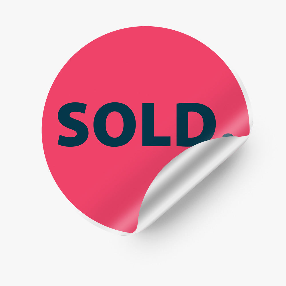 SOLD Sticker (Round)- Flair Real Estate