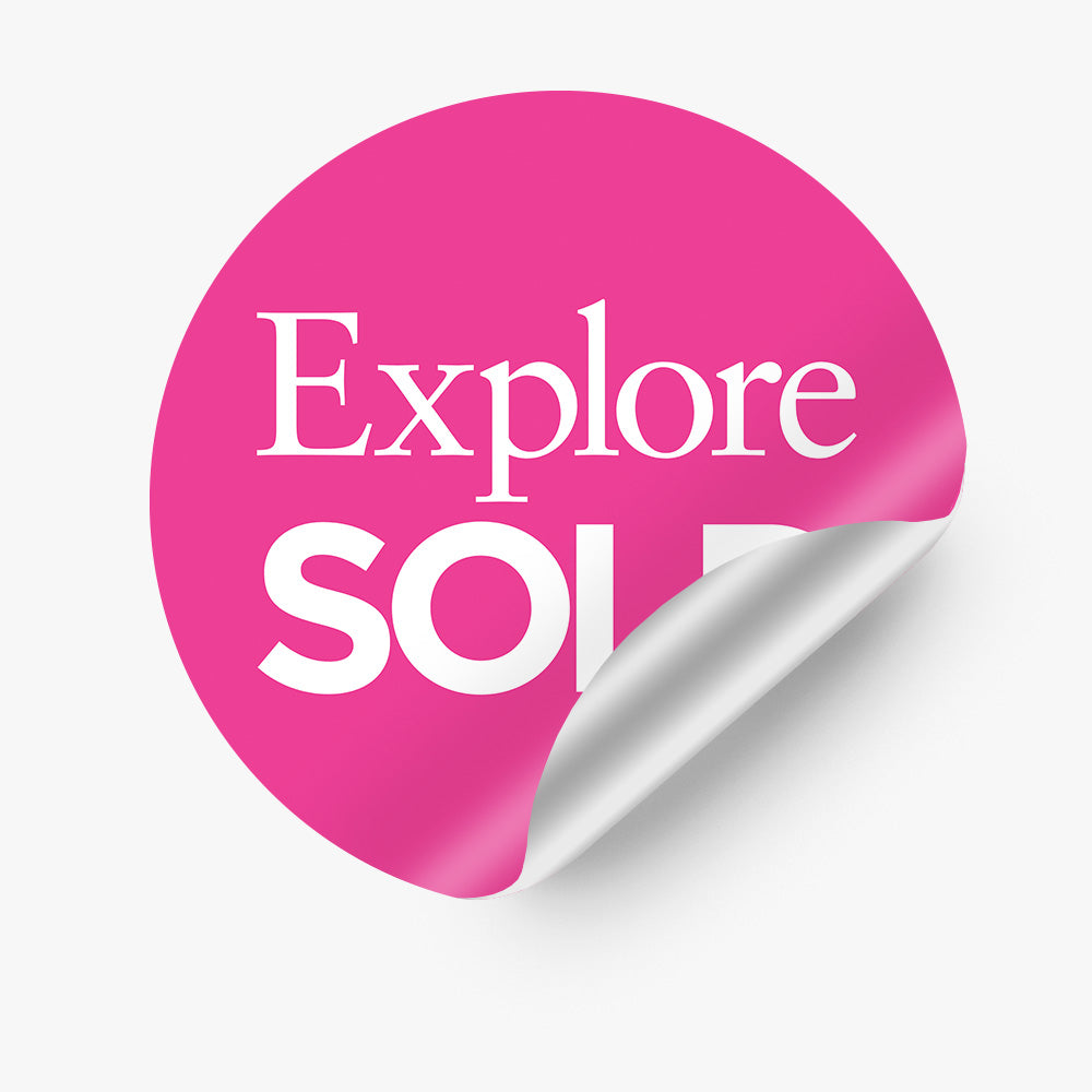 Sold Sticker (Round)- Explore Property – Real Stickers