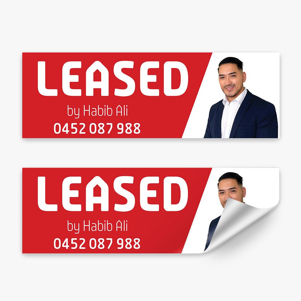 LEASED Sticker (Rectangle) - Professionals North West Real Estate