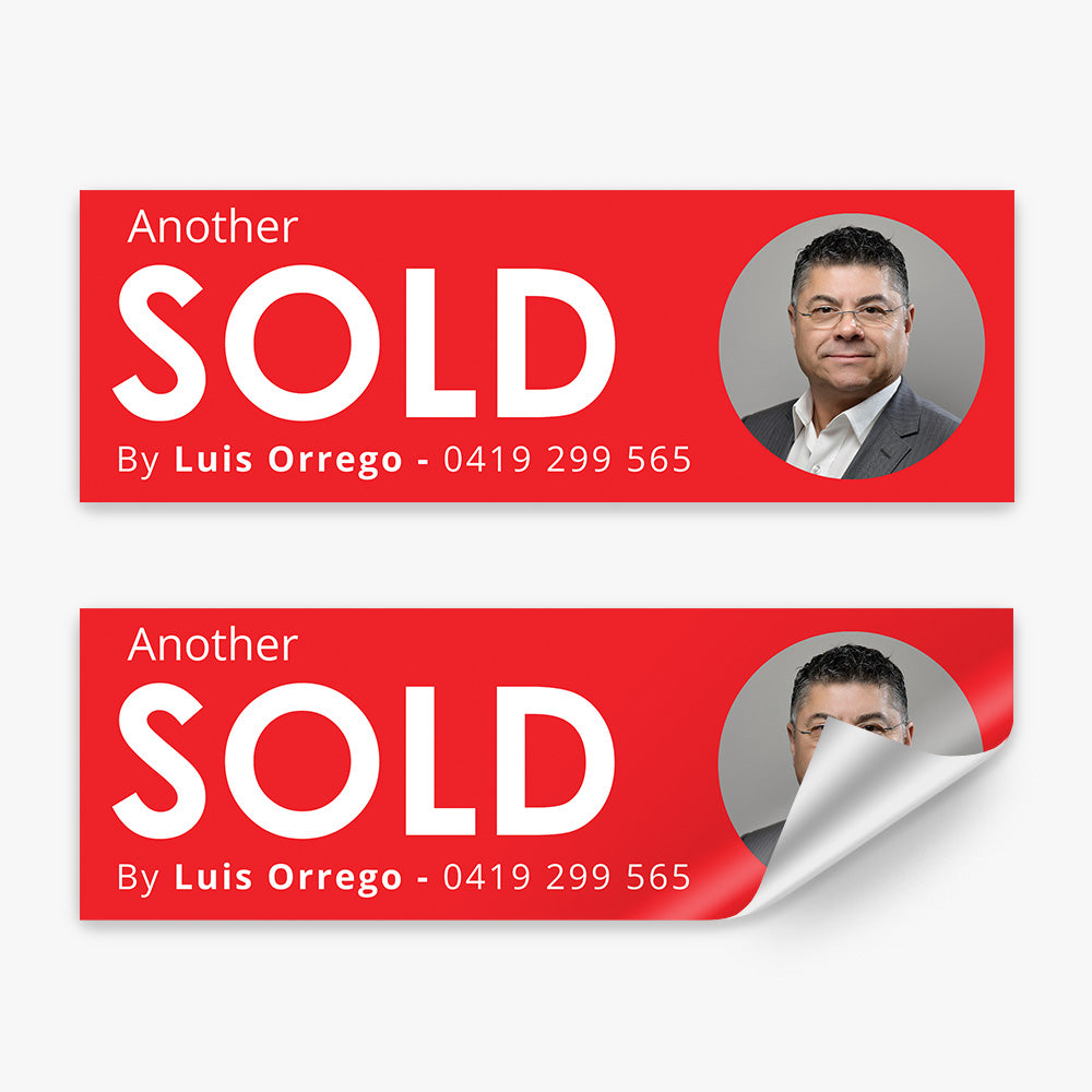 ANOTHER SOLD Sticker (Rectangle) - First National - Luis Orrego