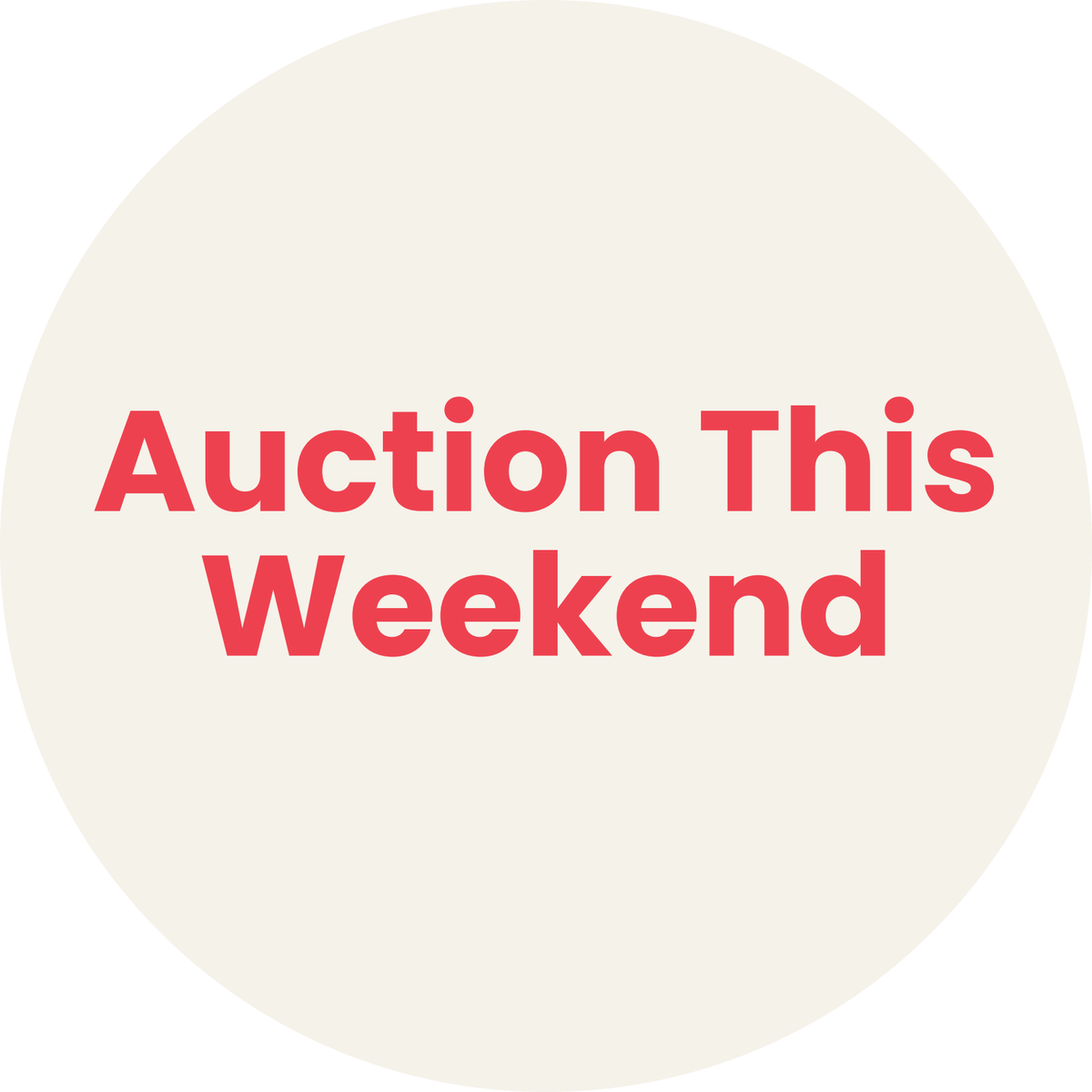 Professionals Auction or Open sticker 420mm