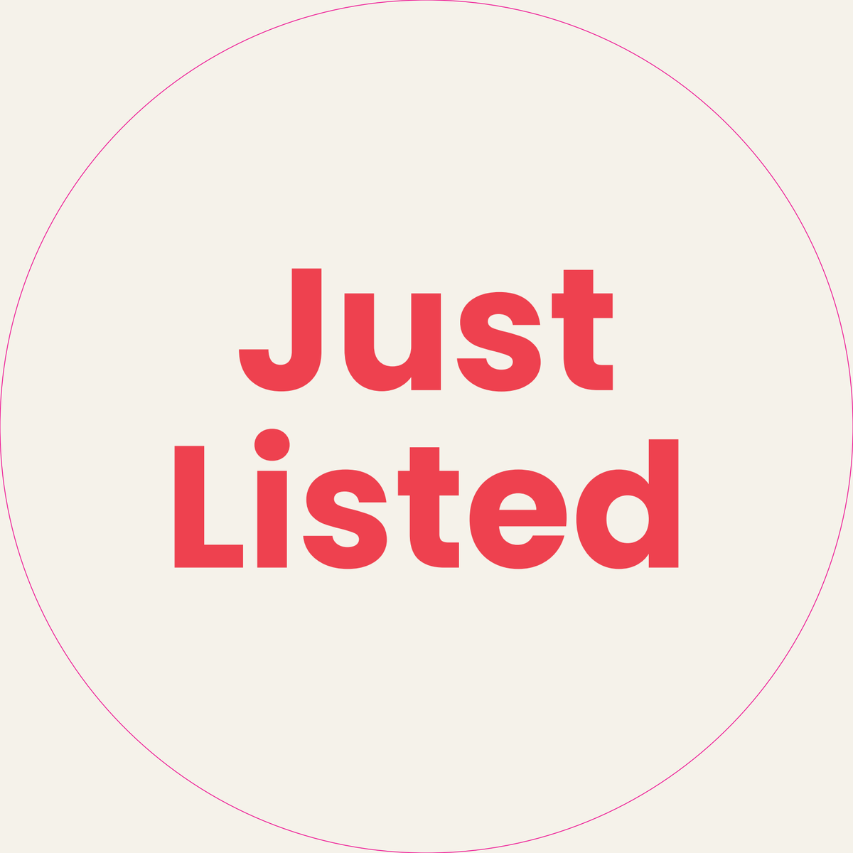 Professionals Just Listed sticker 420mm