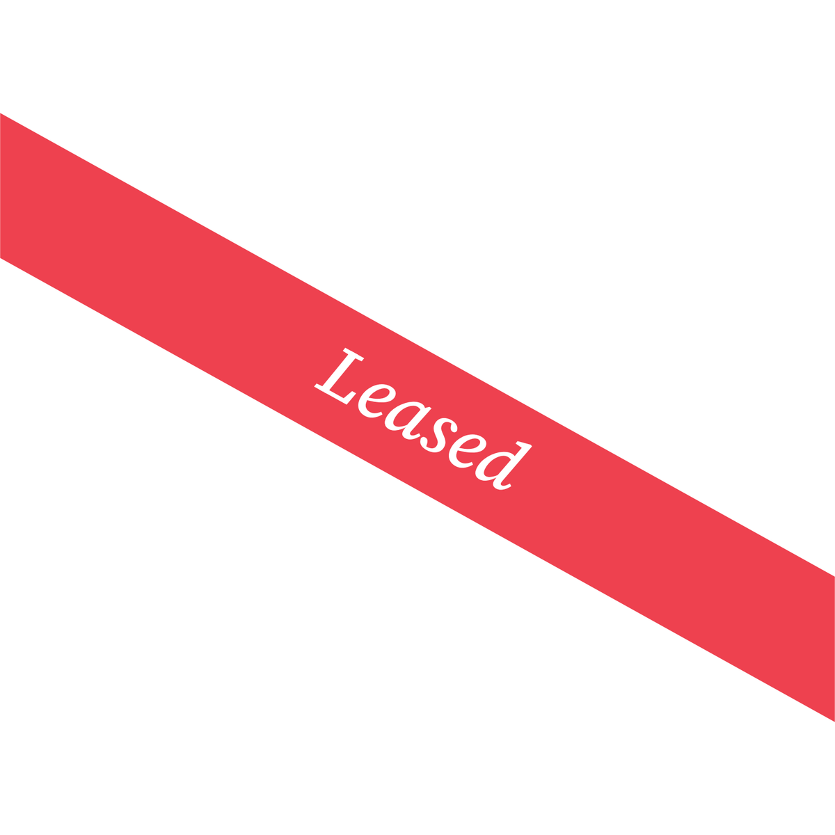 Professionals Leased Sash sticker 1200x2400mm