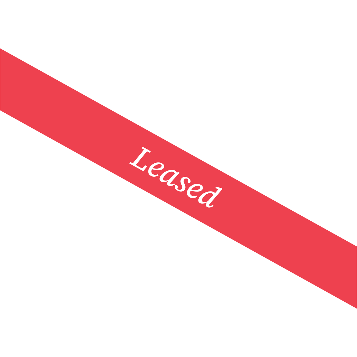 Professionals Leased Sash sticker 600x900mm