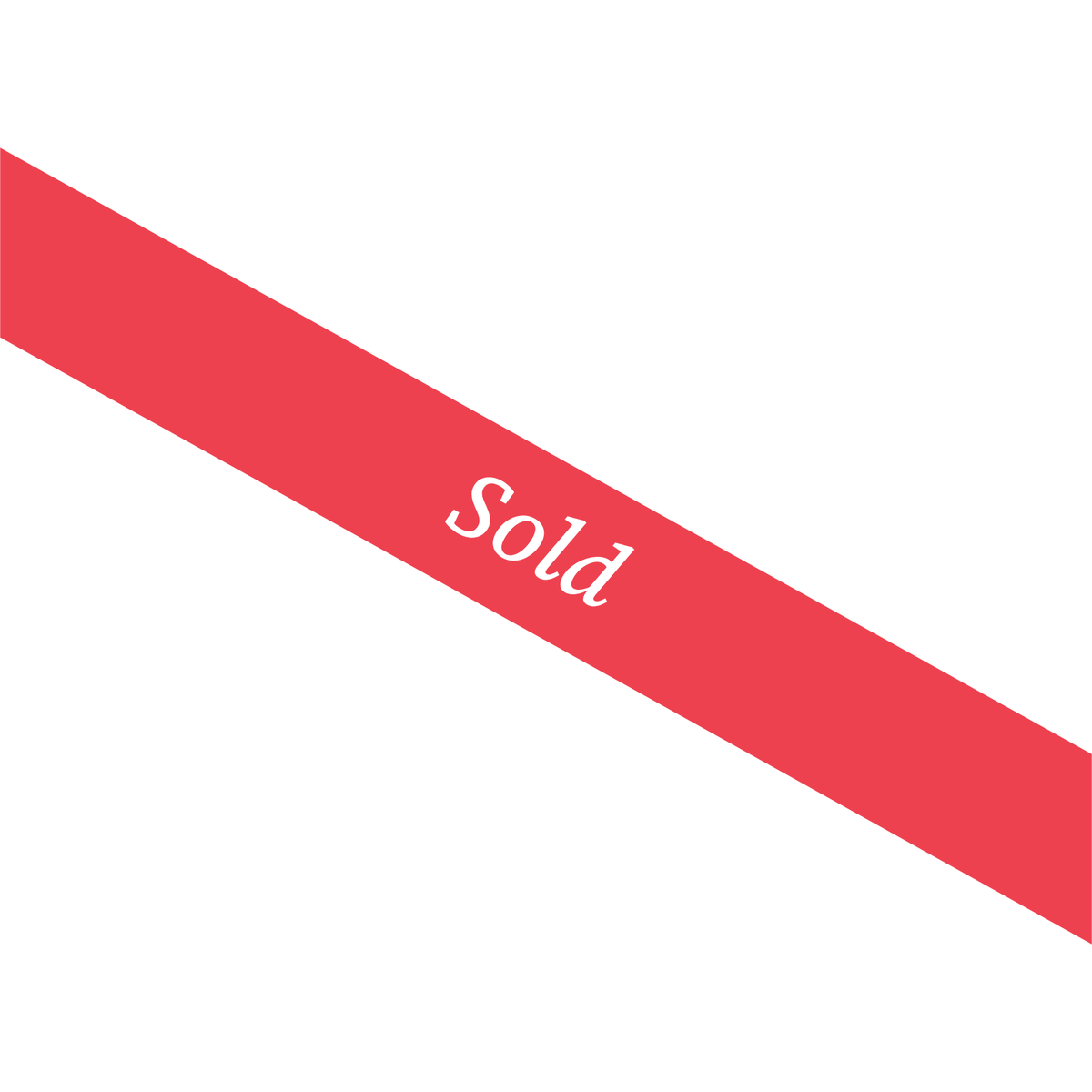 Professionals Sold Sash sticker 600x900mm