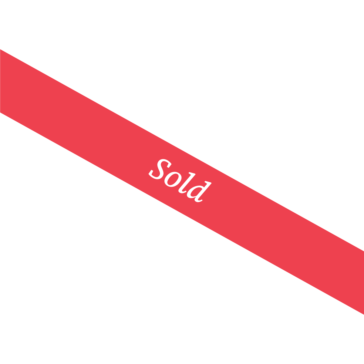 Professionals Sold Sash sticker 900x1200mm