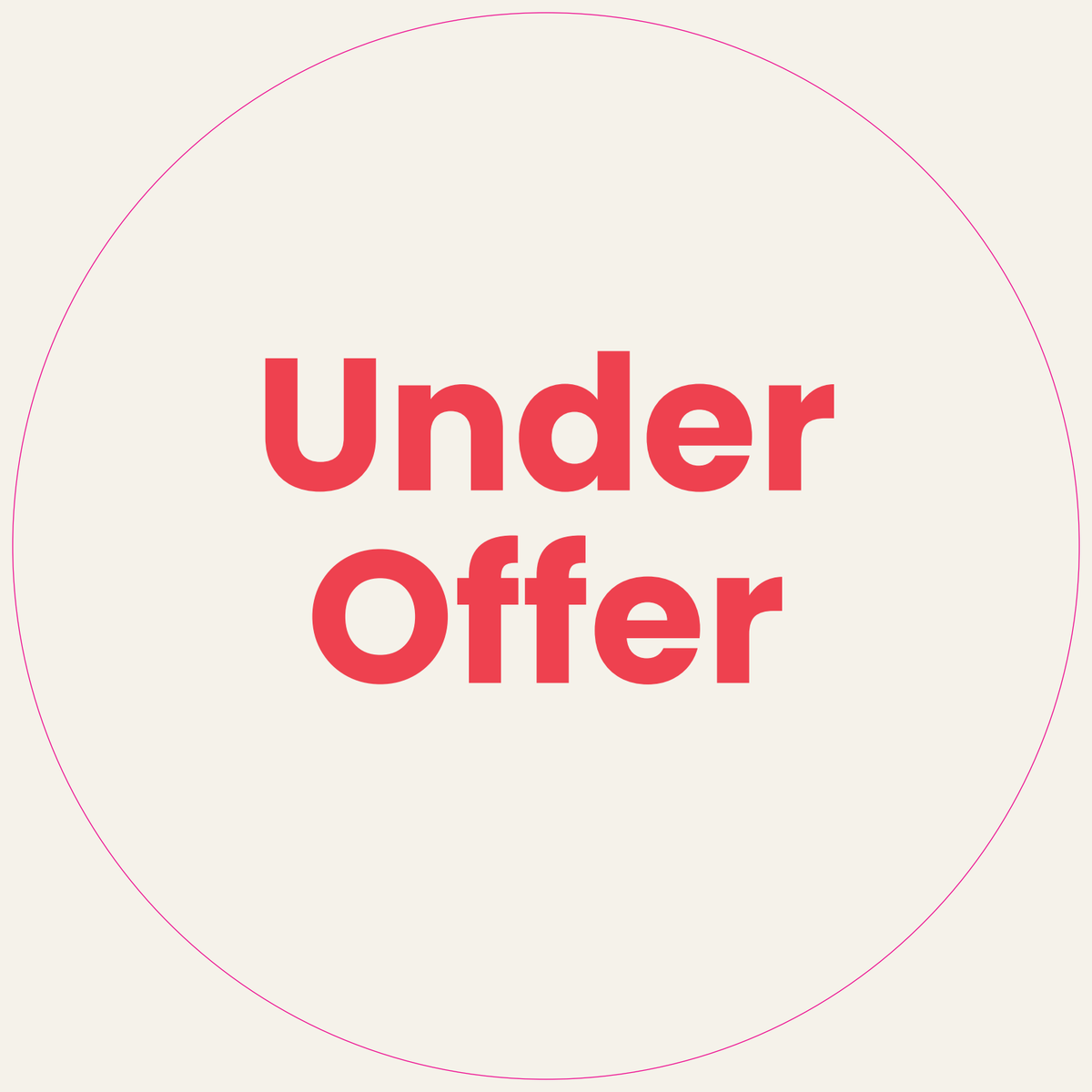 Professionals Under Offer sticker 220mm