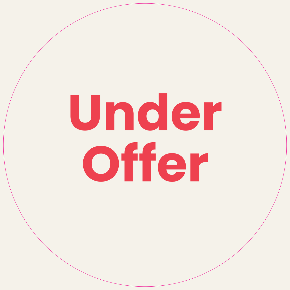 Professionals Under Offer sticker 320mm