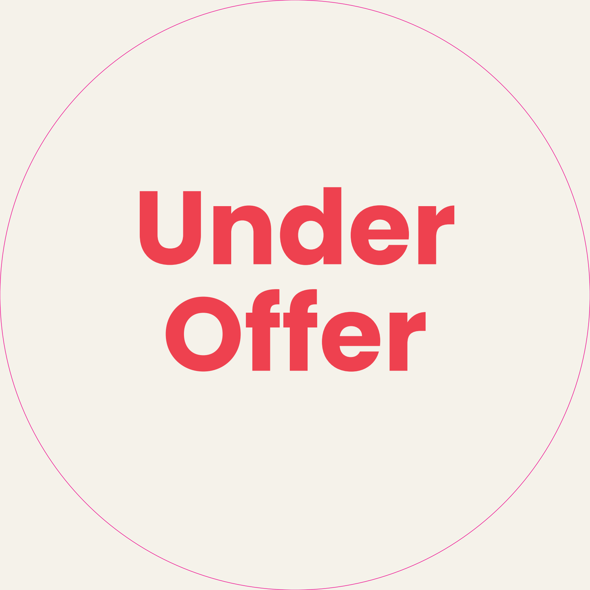 Professionals Under Offer sticker 420mm