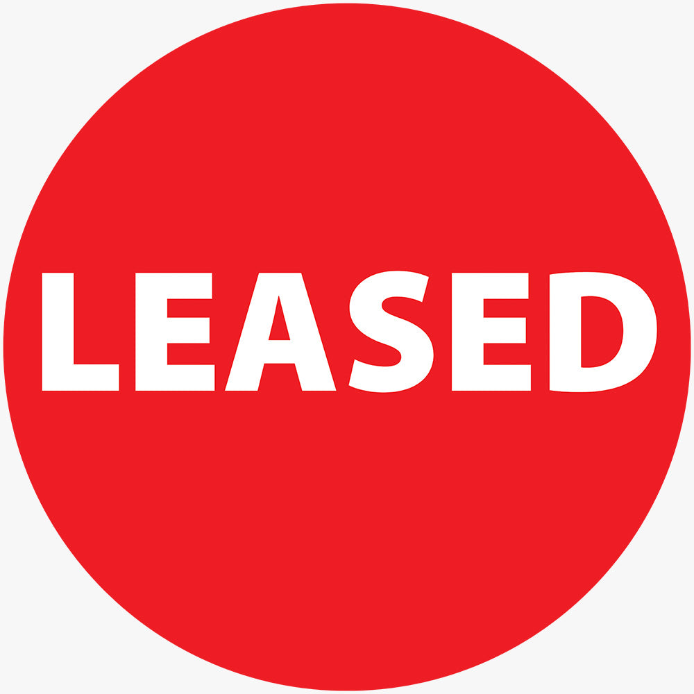 Generic LEASED Sticker (ROUND) - Red