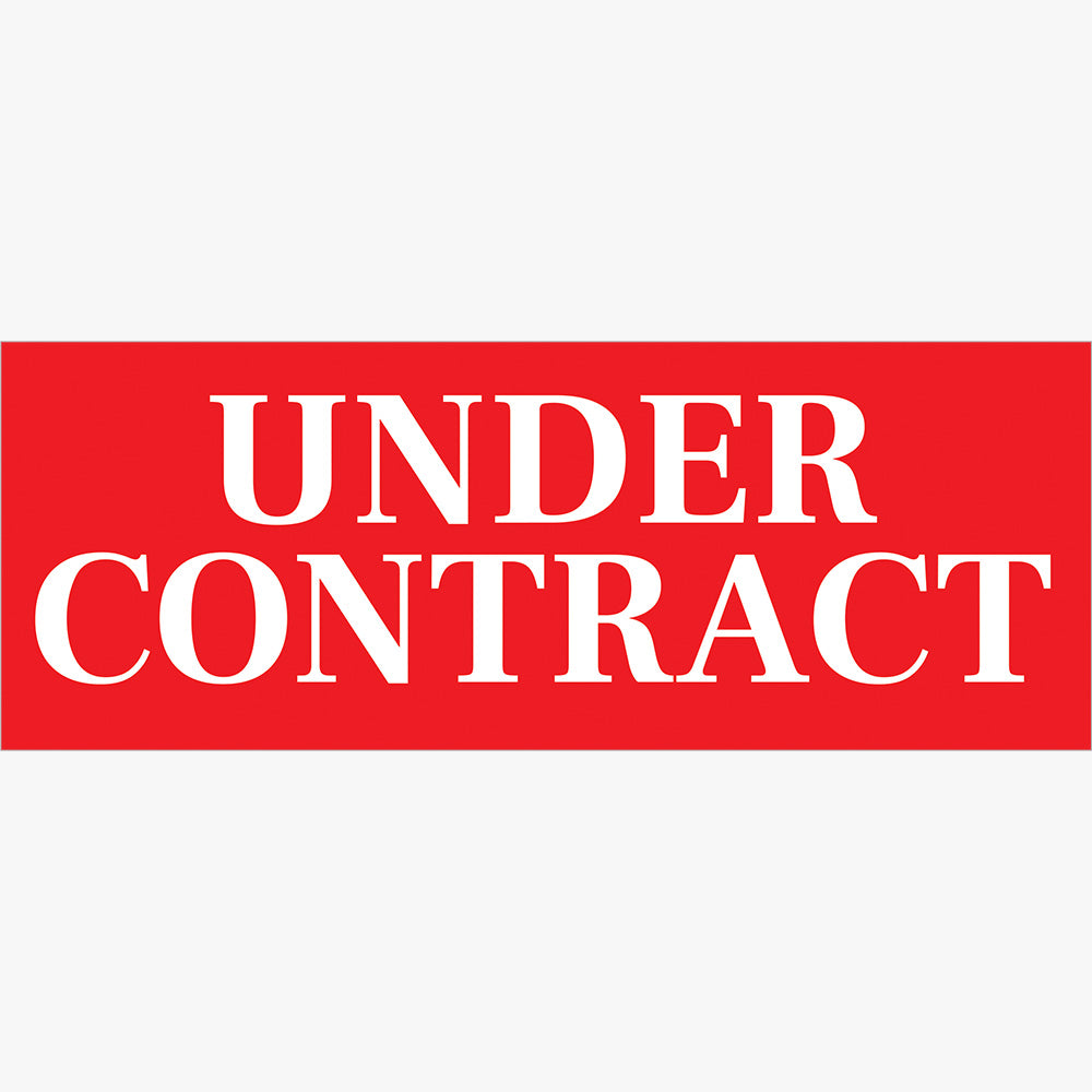 Under Contract Sticker (Rectangle) - Frank Ruhl Libre