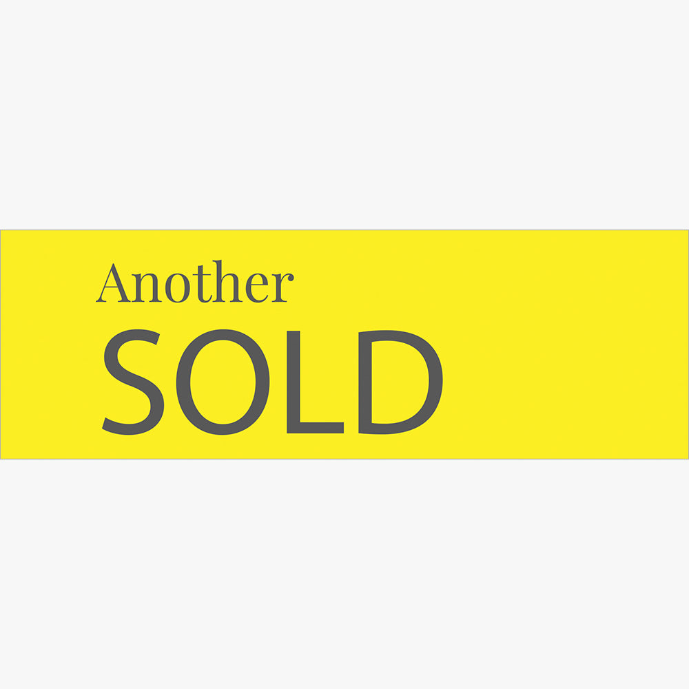 Sold Sticker With Yellow Background (Rectangle)