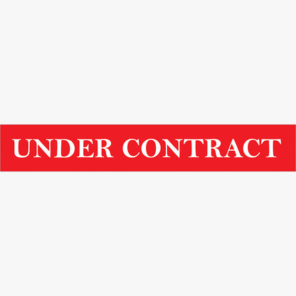 Under Contract Stickers - First National (Rectangle) - Slim: design artwork