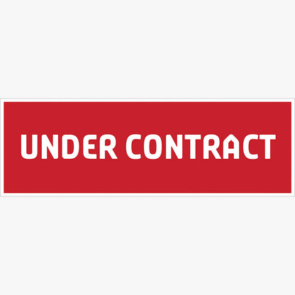 Under Contract Sticker (Rectangle): design artwork