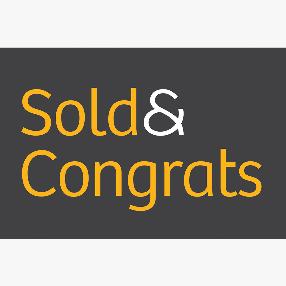 Sold & Congrats Sticker (Rectangle) - Raine & Horne