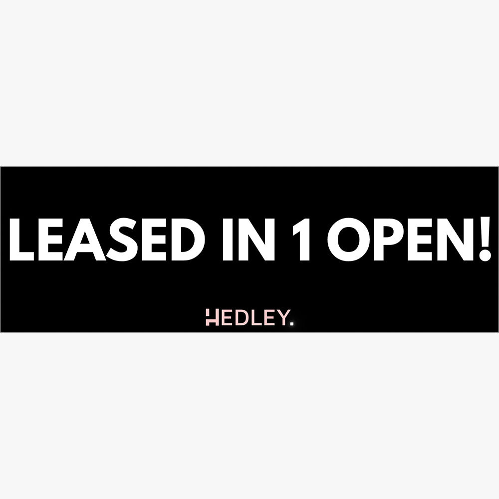 LEASED in 1 Open - Sticker (Rectangle) - Hedley Real Estate