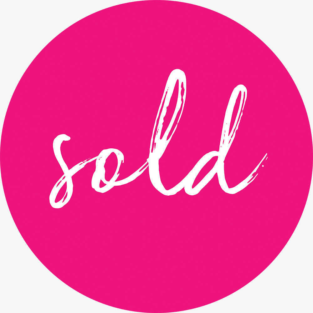 Sold Sticker (Round) - Pink_Broadcast Matter