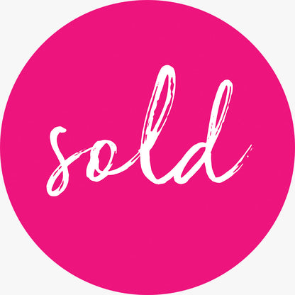 Sold Sticker (Round) - Pink_Broadcast Matter: design artwork