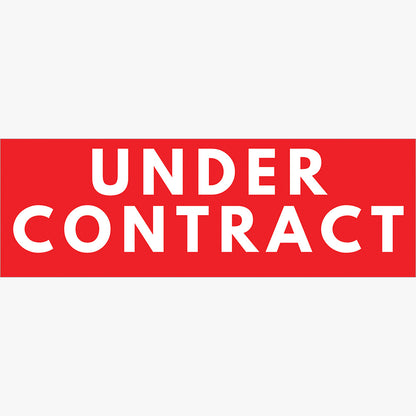 Generic Under Contract Sticker (Rectangle): design artwork