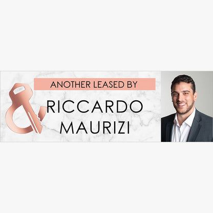 ANOTHER LEASED Sticker (Rectangle) - Leased & Sold - Riccardo: design artwork