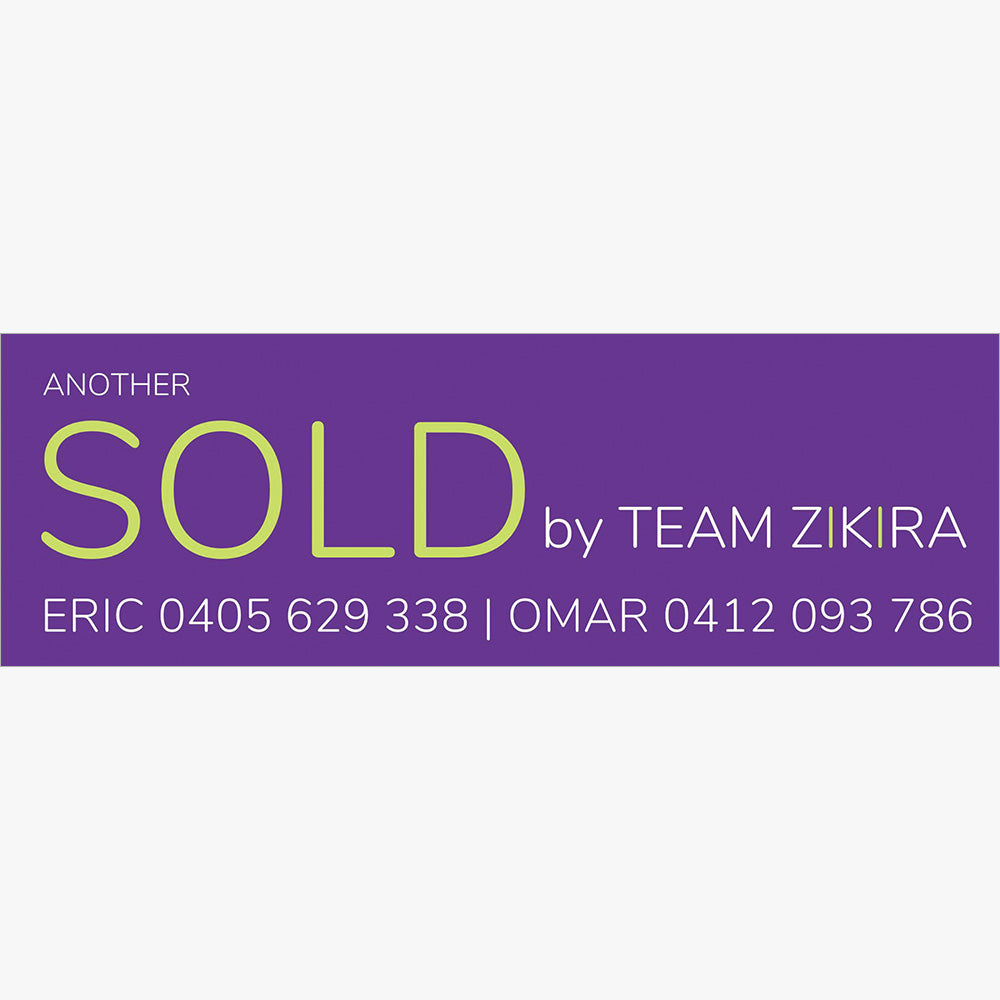 SOLD Sticker (Rectangle) - ZIKIRA Real Estate