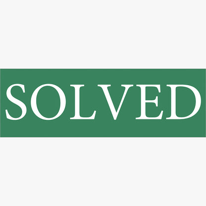 SOLVED (SOLD/LEASED) Sticker - Solve Commercial Real Estate: design artwork