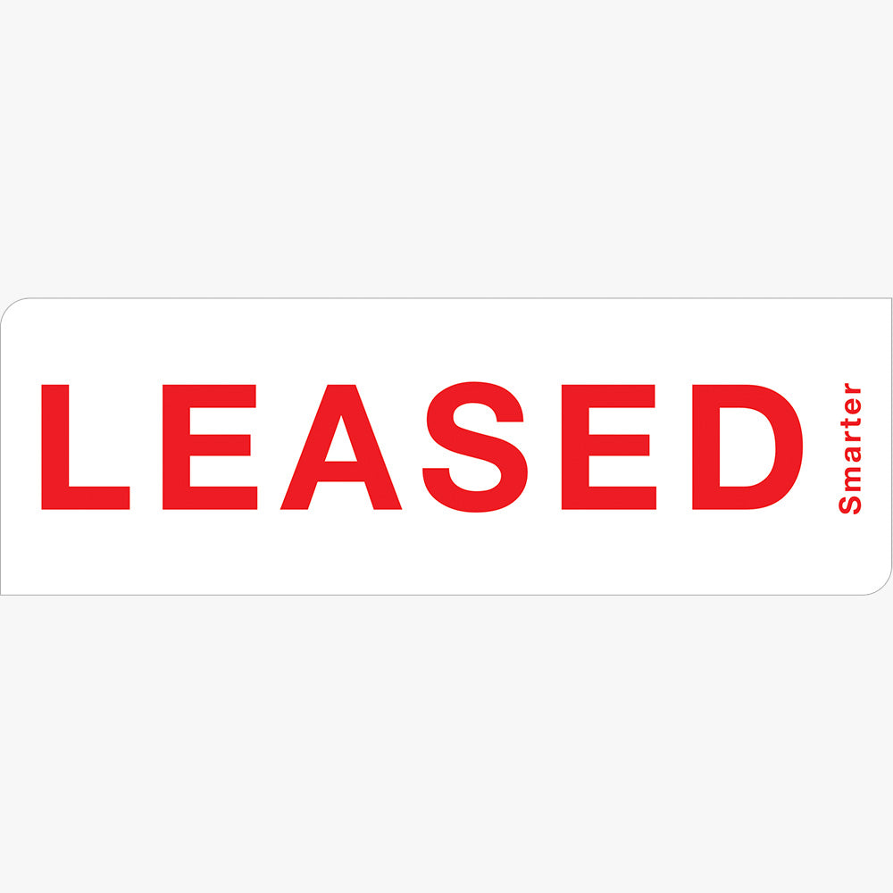 Leased Sticker (Rectangle) - PRD