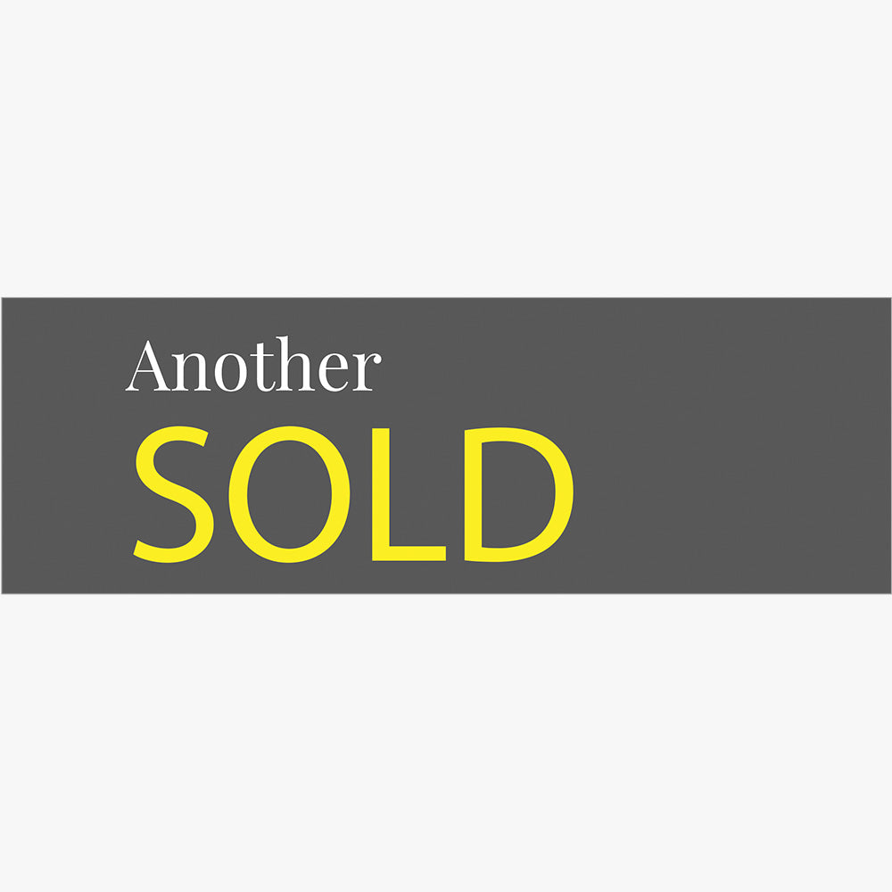 Sold Sticker With Dark Grey Background (Rectangle)