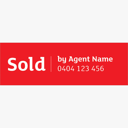 Sold Sticker with Agent Details (Rectangle) - LJ Hooker: design artwork