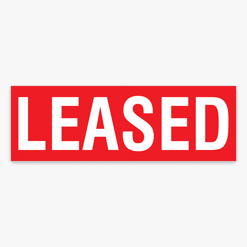 Generic Leased Sticker (Rectangle) Multi Colour - Swiss721