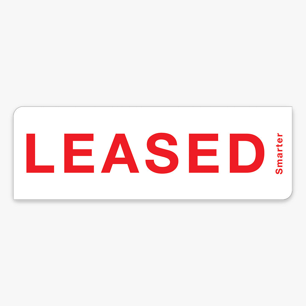 Leased Sticker (Rectangle) - PRD